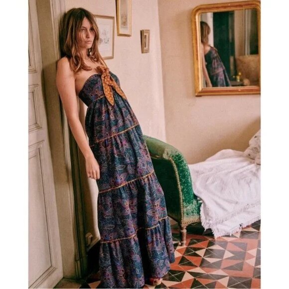 Sezane Analya Dress in Floral Mix size 36 - Picture 3 of 11